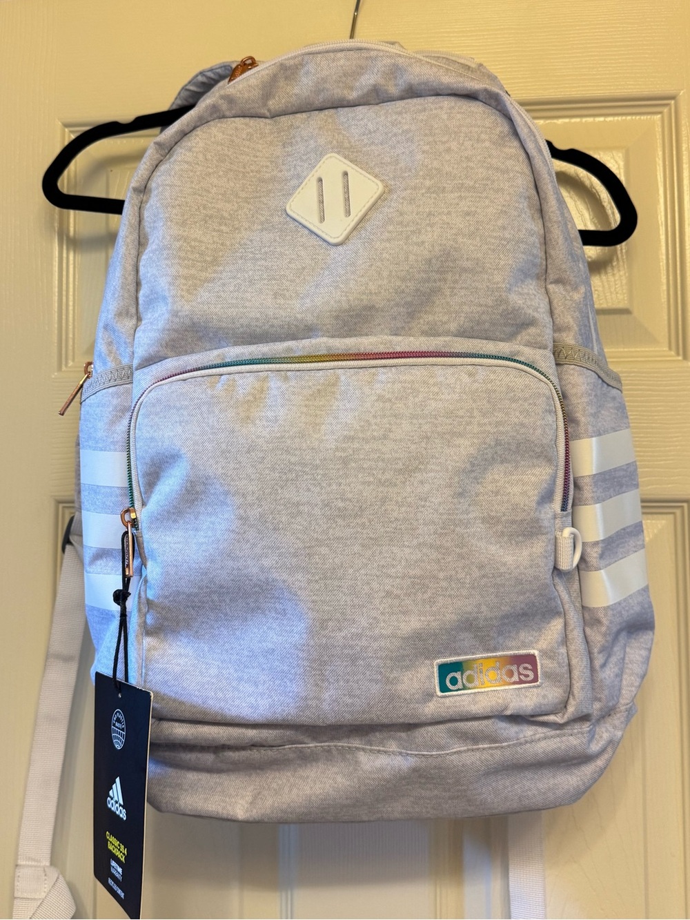 adidas Classic 3S 4 Backpack – Unisex Laptop Bookbag in Heather Gray - NWT
